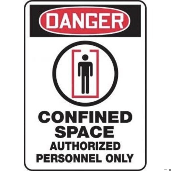Accuform OSHA DANGER SAFETY SIGN CONFINED MCSP116XL MCSP116XL - main
